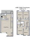 4 Bedroom Floor Plan